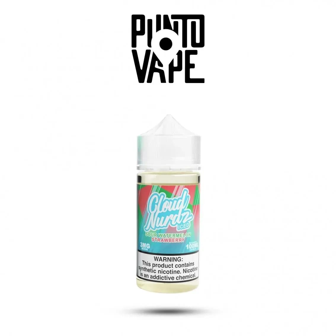 CLOUD NURDZ ICED SOUR WATERMELON STRAWBERRY 3MG
