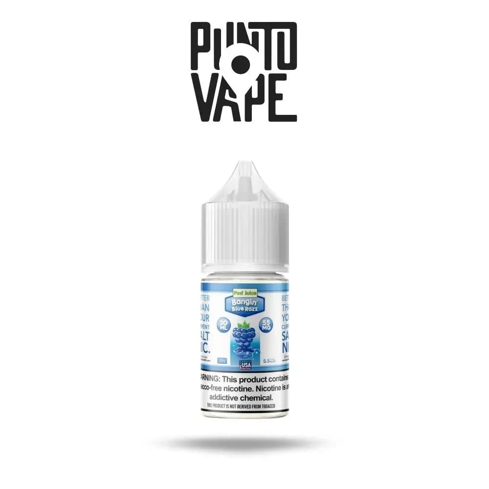 POD JUICE BAGIN BLUE RAZZ SALT 35MG