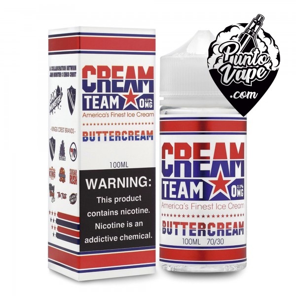 Kings Crest - Cream Team - Buttercream 100ML