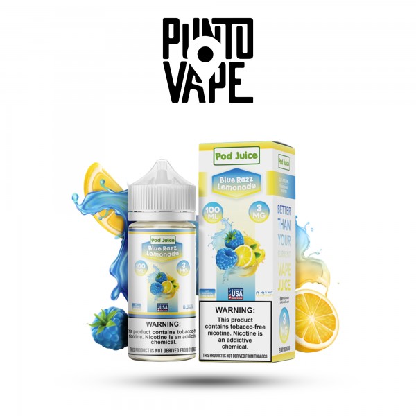 POD JUICE - BLUE RAZZ LEMONADE - 100ML