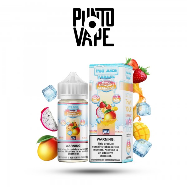 POD JUICE - MANGO STRAWBERRY DRAGON FREEZE - 100ML