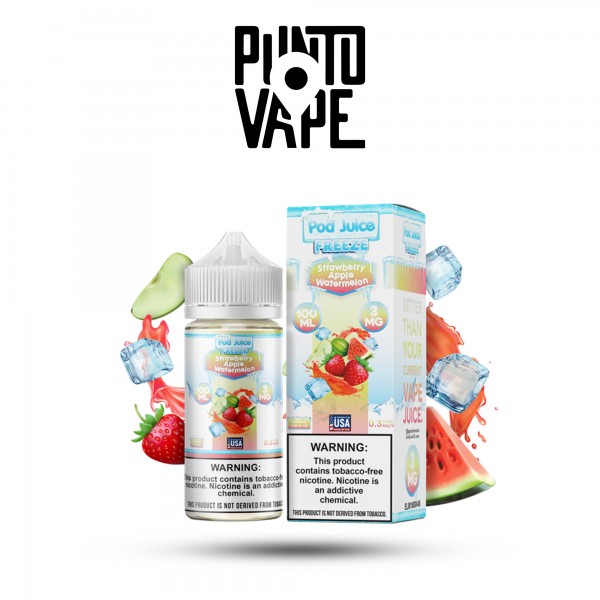 POD JUICE - STRAWBERRY APPLE WATERMELON FREEZE - 100ML