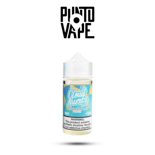 CLOUD NURDZ - ICED BLUE RASPBERRY PEACH - 100ML